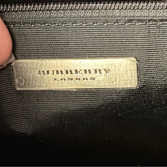 Authentic vintage BURBERRY Handbag leather black - Picture 5 of 12